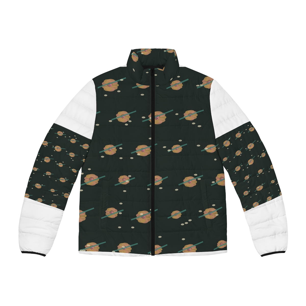Zoitra Auric Bloom Men's Puffer Jacket — Luxury Edit from Zoitra Collective