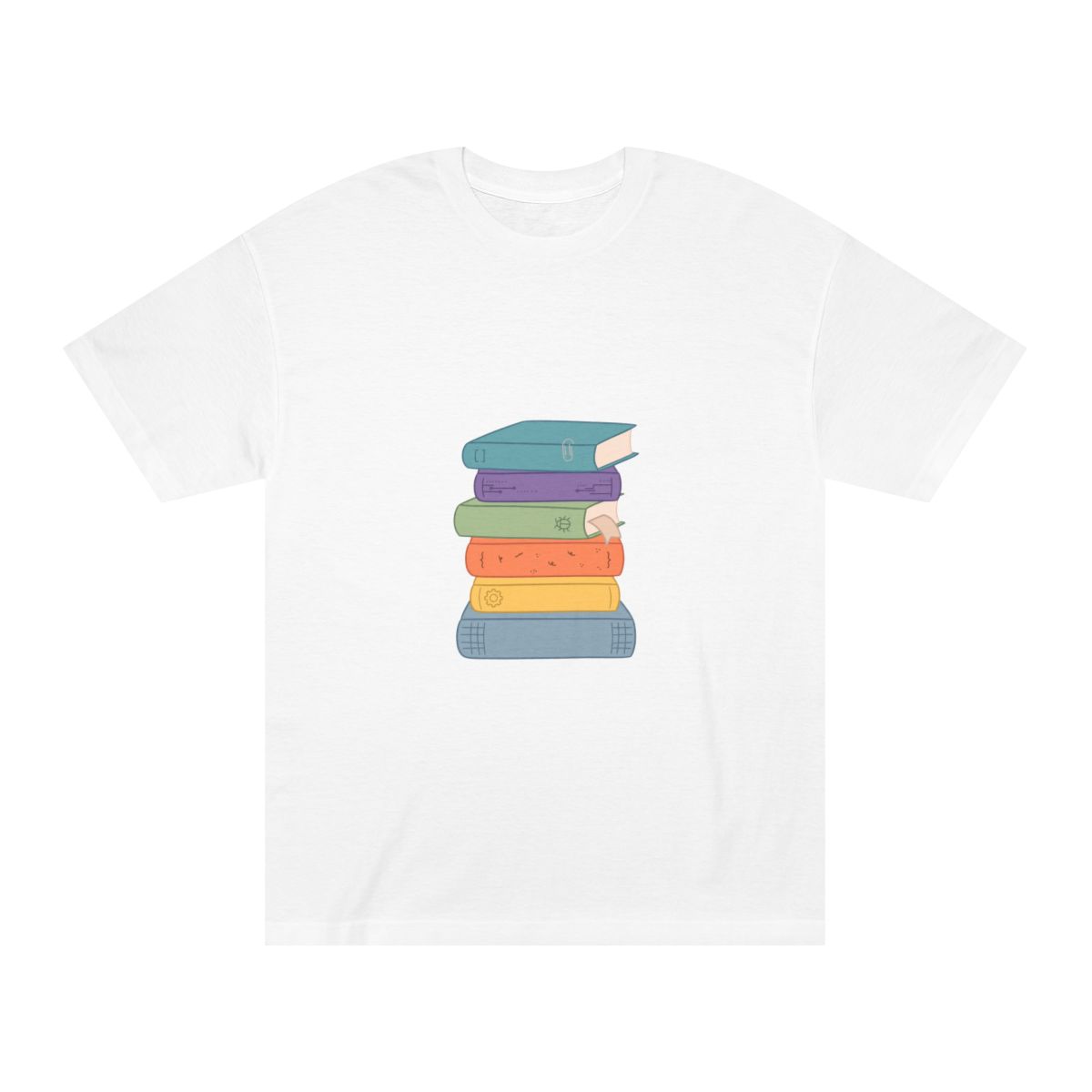 Zoitra Book Stack Tee — Apparel from Zoitra Collective