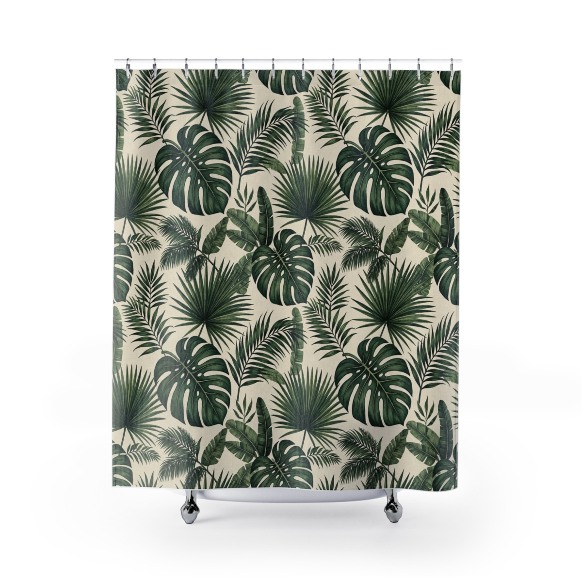 Zoitra Botanical Shower Curtain — Luxury Edit from Zoitra Collective