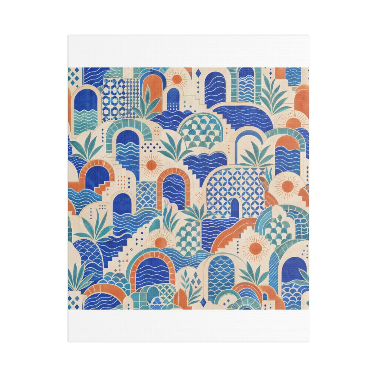Zoitra Cerulean Maison Matte Canvas — gallery view 1 of 4