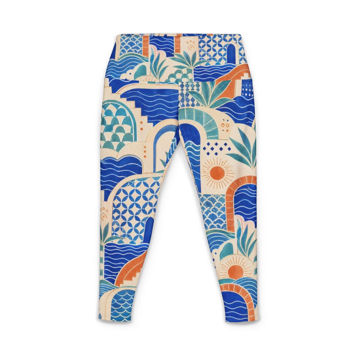 Zoitra Cerulean Maison Women's Yoga Pants — Apparel from Zoitra Collective