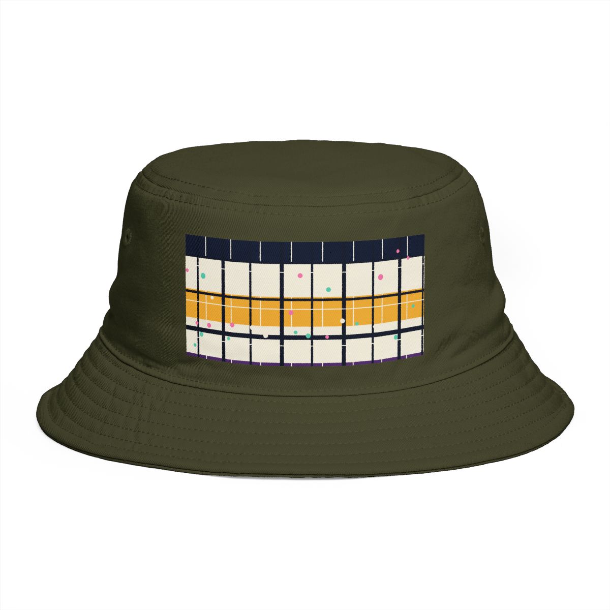 Zoitra Chromatic Check Bucket Hat — Accessories from Zoitra Collective