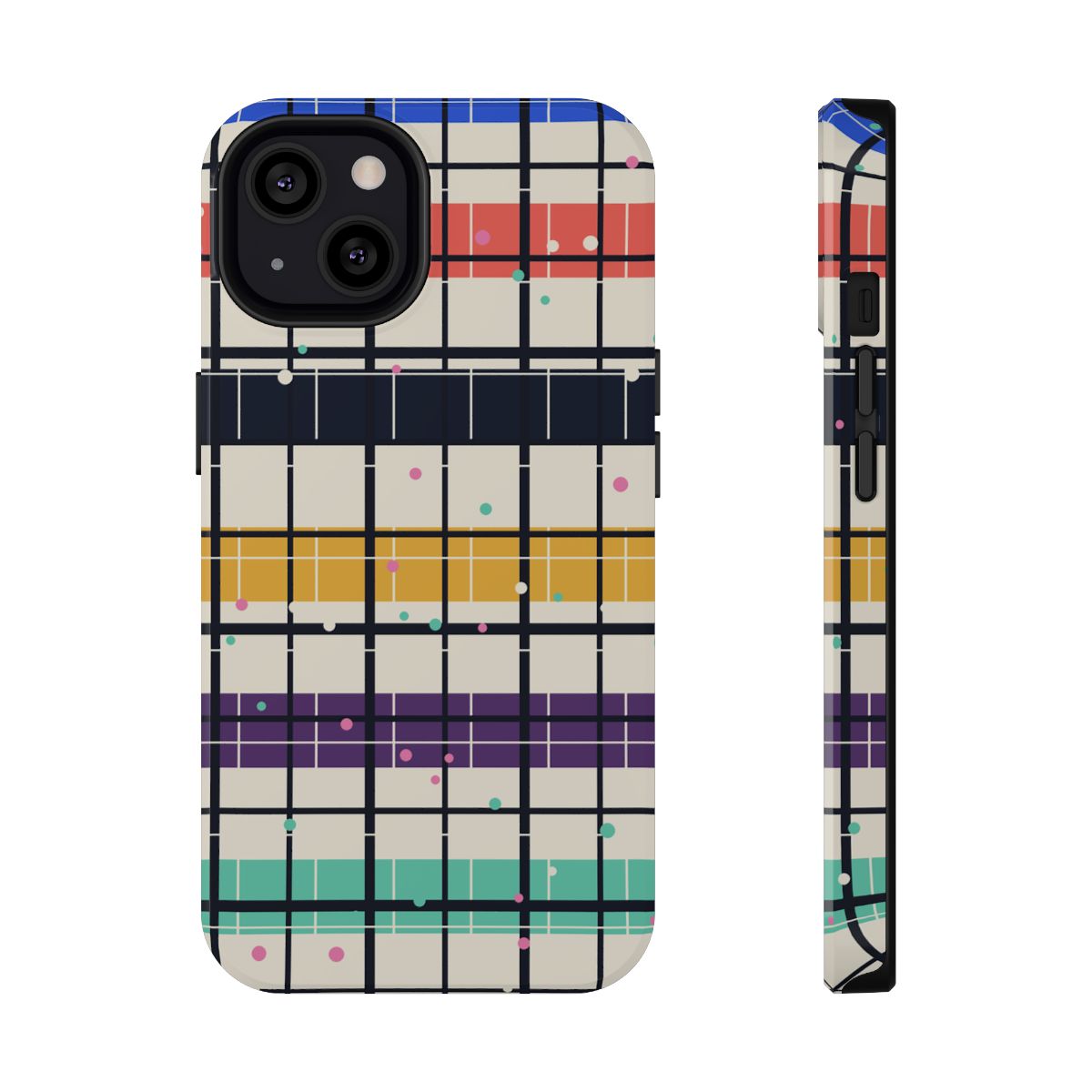 Zoitra Chromatic Check Impact-Resistant Phone Case — gallery view 1 of 8