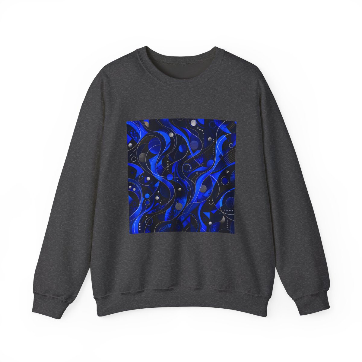 Zoitra Cobalt Current Heavy Blend Crewneck — Luxury Edit from Zoitra Collective