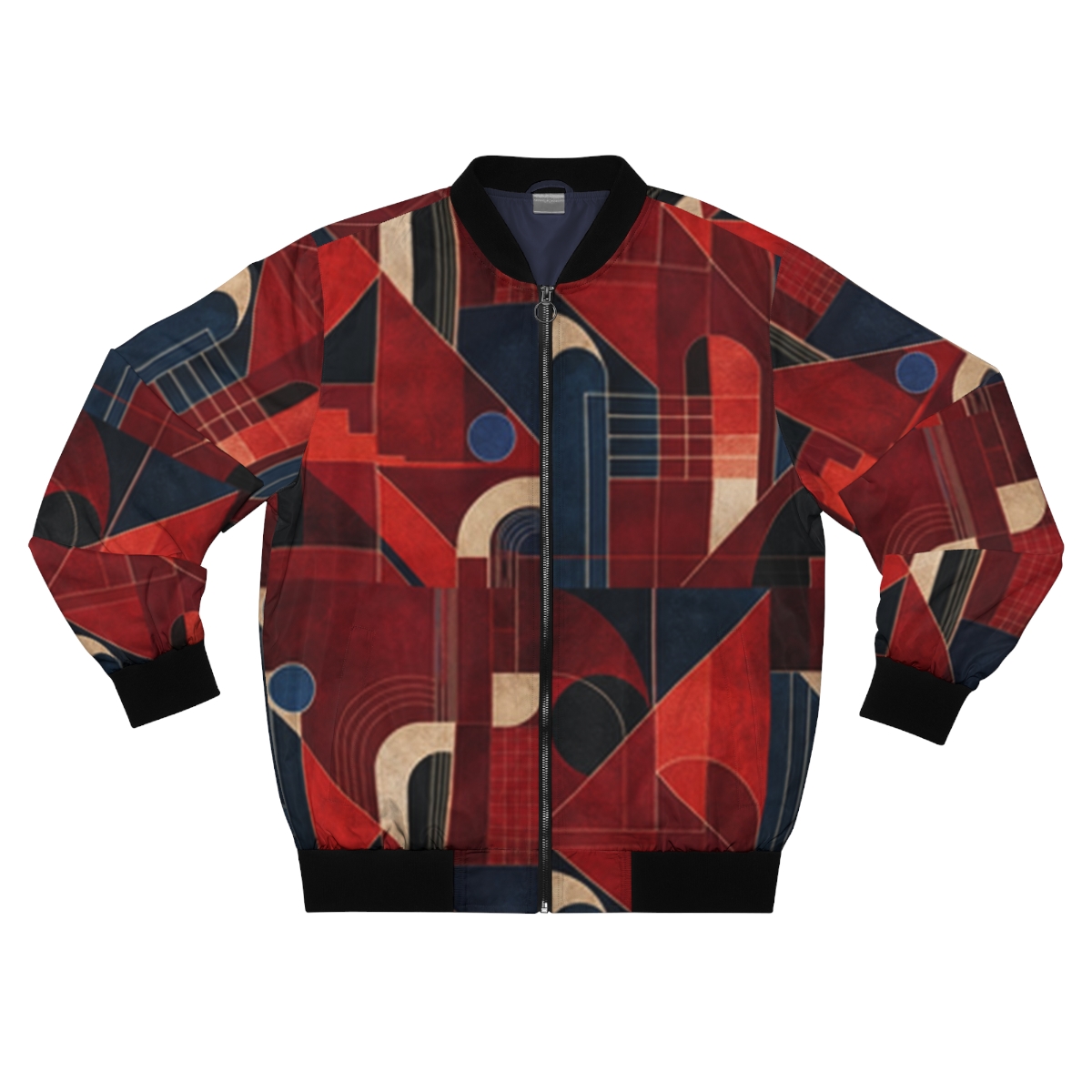 Zoitra Crimson Meridian Bomber Jacket — Luxury Edit from Zoitra Collective