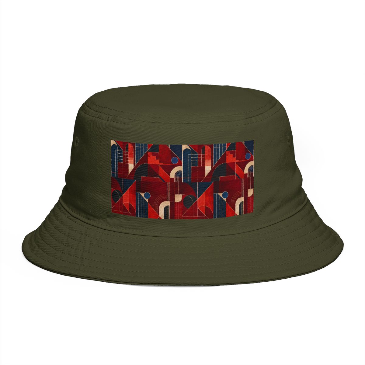 Zoitra Crimson Meridian Bucket Hat — Accessories from Zoitra Collective