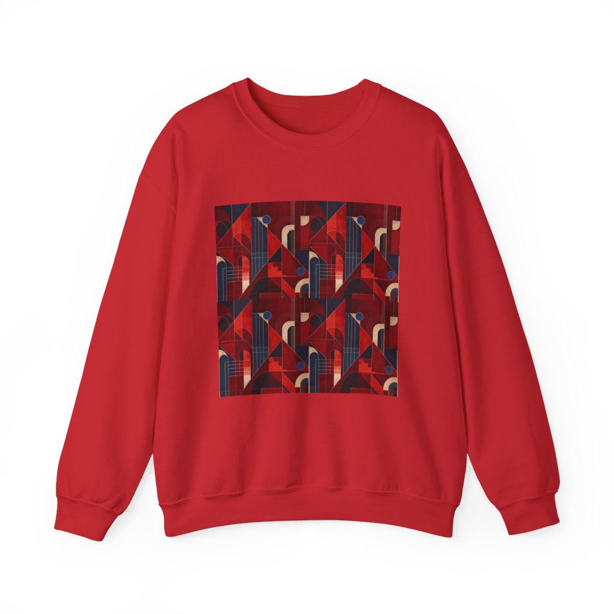 Zoitra Crimson Meridian Heavy Blend Crewneck — gallery view 1 of 15