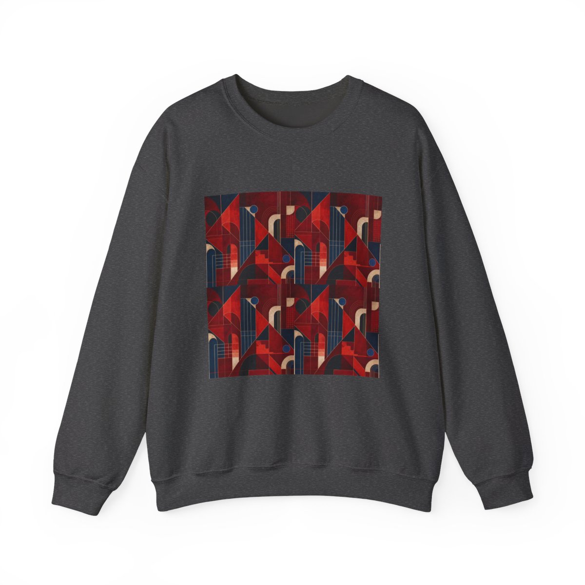 Zoitra Crimson Meridian Heavy Blend Crewneck — Luxury Edit from Zoitra Collective