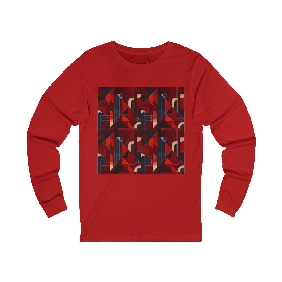 Zoitra Crimson Meridian Long Sleeve Tee — Outerwear from Zoitra Collective
