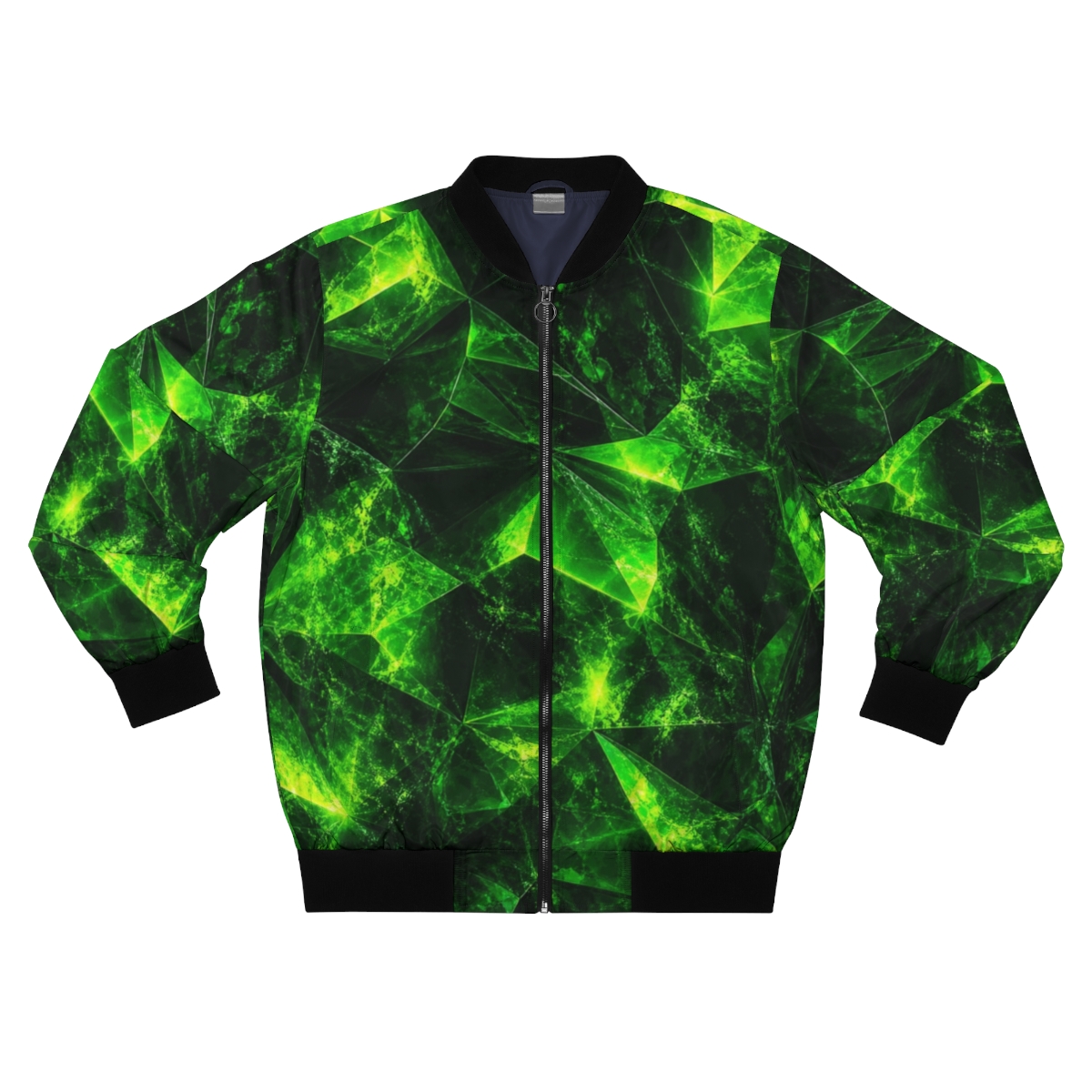 Zoitra Emerald Facet Bomber Jacket — gallery view 1 of 4