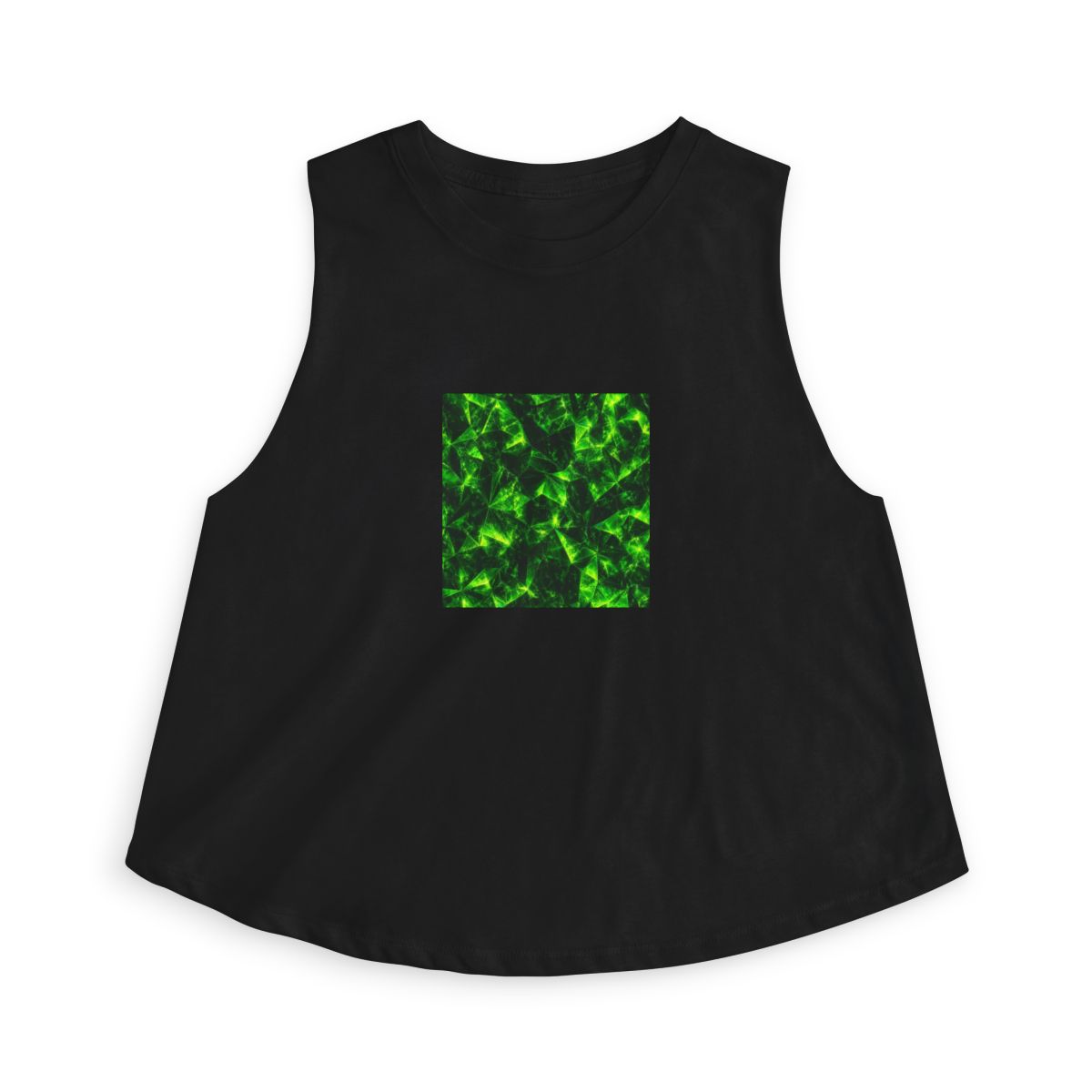 Zoitra Emerald Facet Crop Tee — Apparel from Zoitra Collective