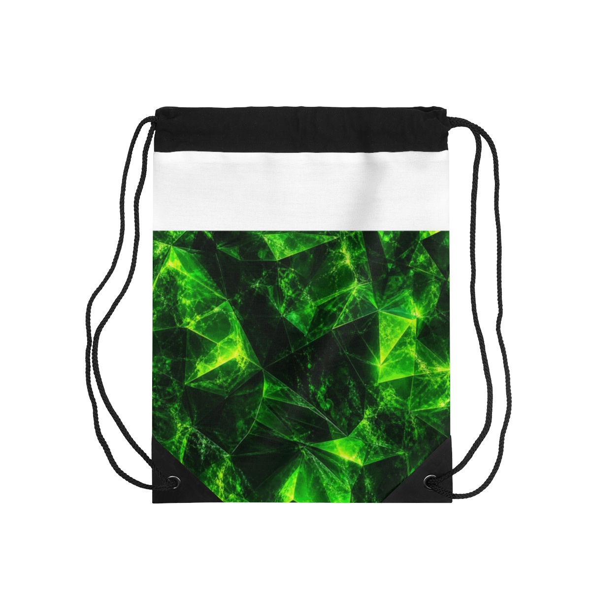 Zoitra Emerald Facet Drawstring Bag — Bags & Carry from Zoitra Collective