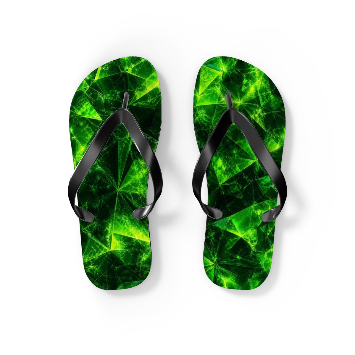 Zoitra Emerald Facet Flip Flops — Footwear from Zoitra Collective