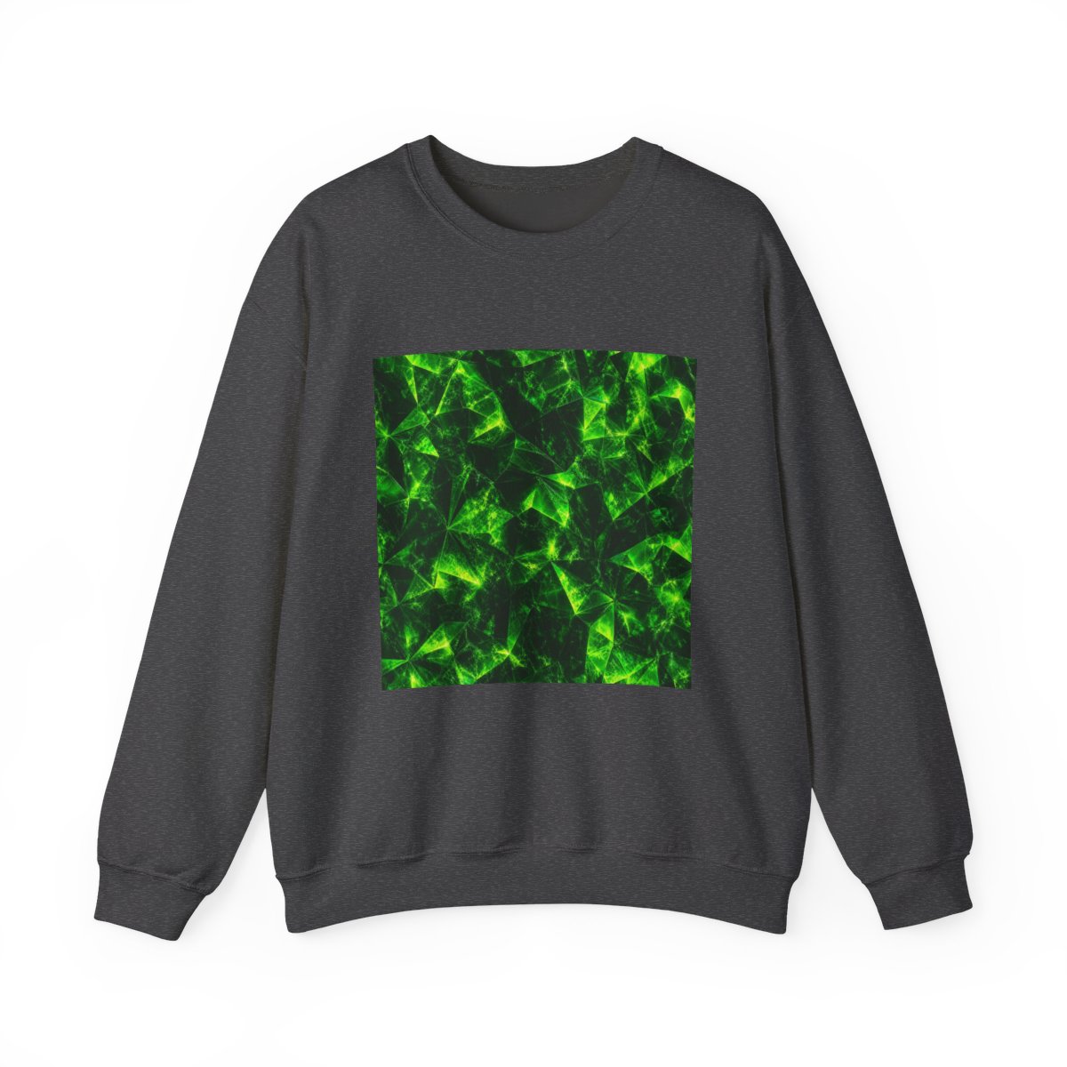 Zoitra Emerald Facet Heavy Blend Crewneck — Luxury Edit from Zoitra Collective