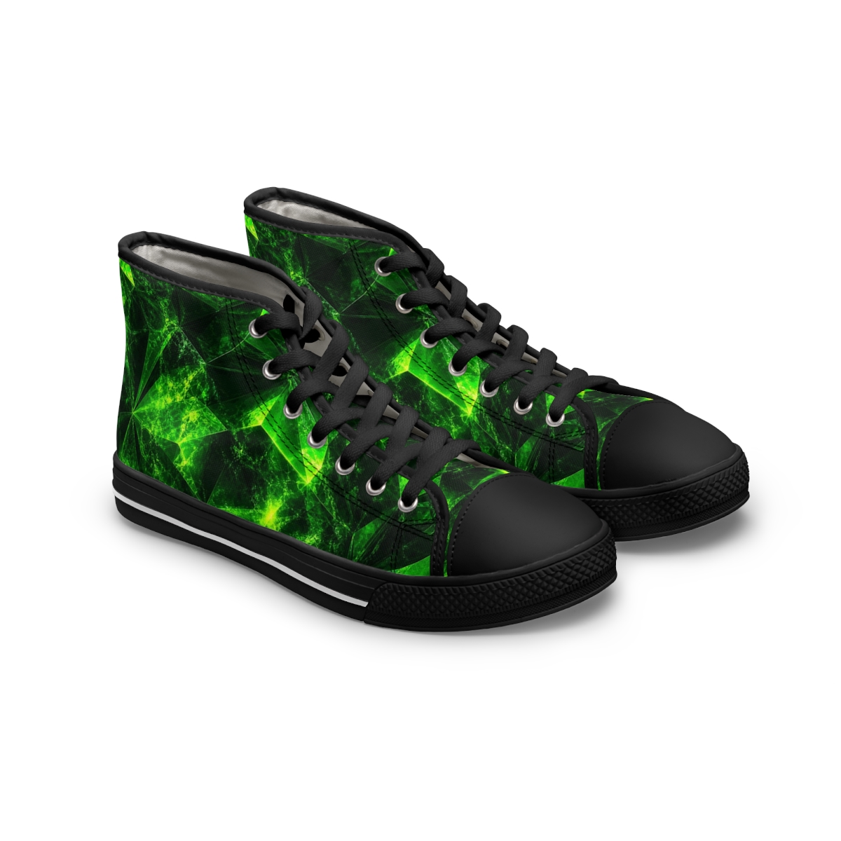 Zoitra Emerald Facet Women's High-Top Sneakers — Luxury Edit from Zoitra Collective