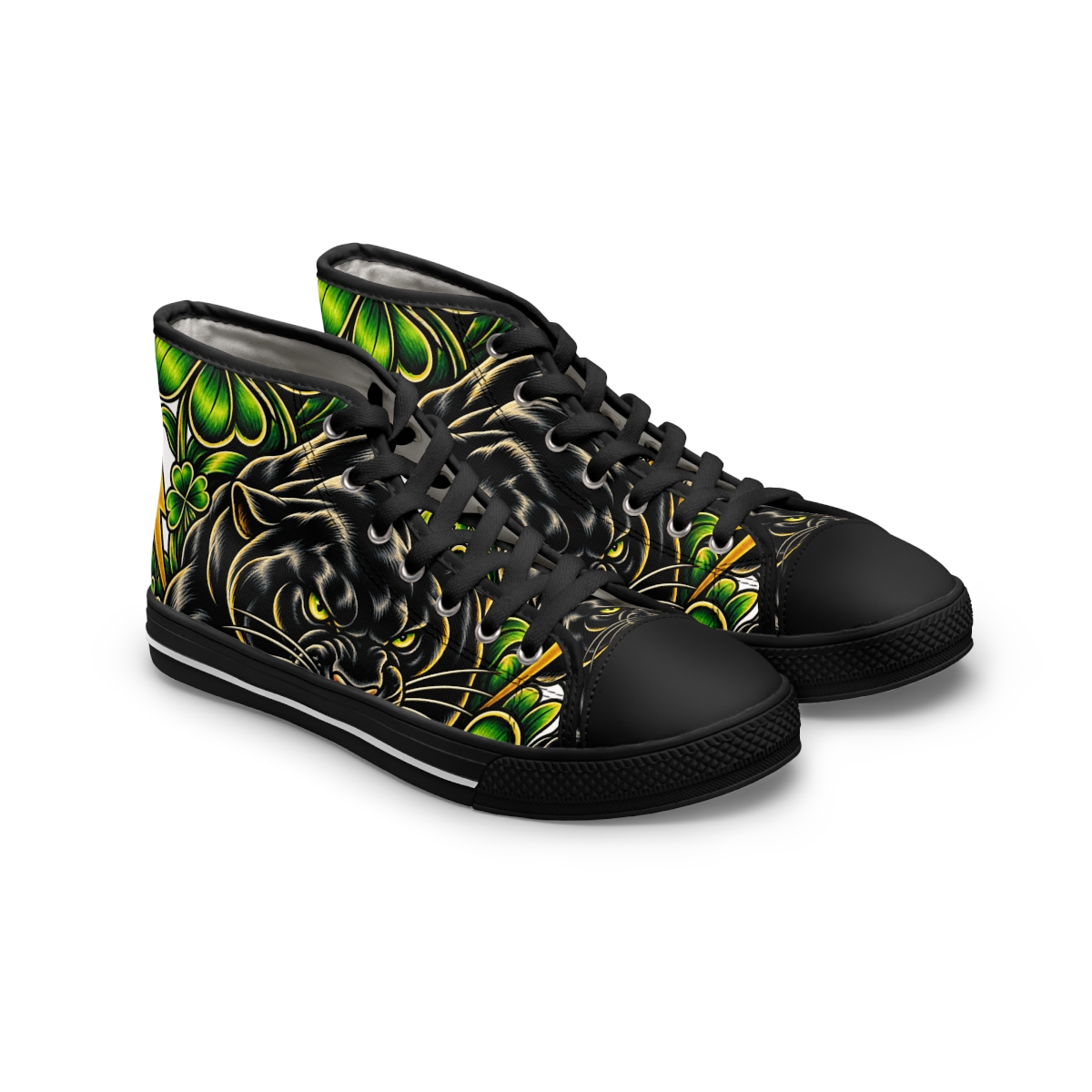 Zoitra Emerald Predator Men's High-Top Sneakers — Luxury Edit from Zoitra Collective
