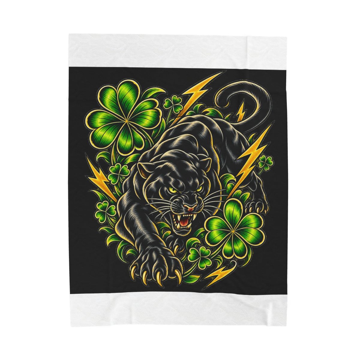 Zoitra Emerald Predator Velveteen Blanket — Home & Gifting from Zoitra Collective