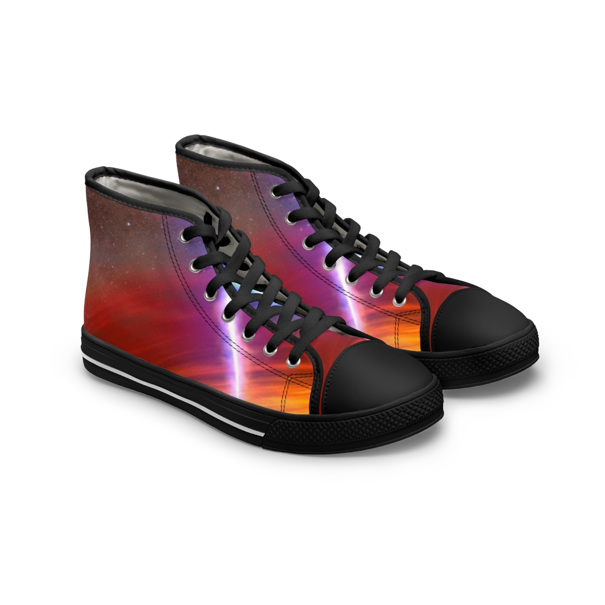 Zoitra Event Horizon Men's High-Top Sneakers — Luxury Edit from Zoitra Collective