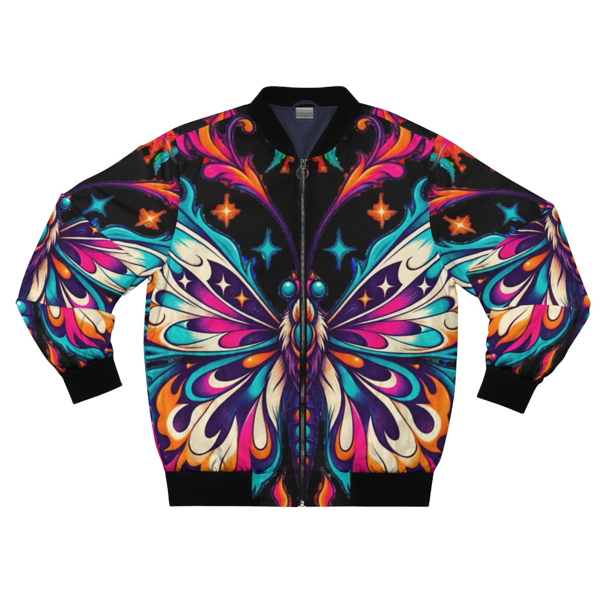 Zoitra Flame Moth Bomber Jacket — Luxury Edit from Zoitra Collective