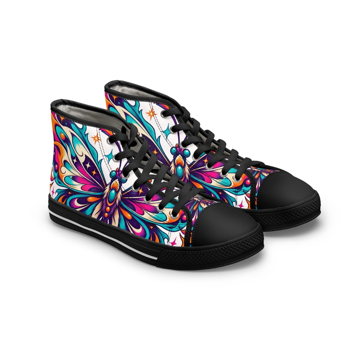 Zoitra Flame Moth Men's High-Top Sneakers — gallery view 1 of 8