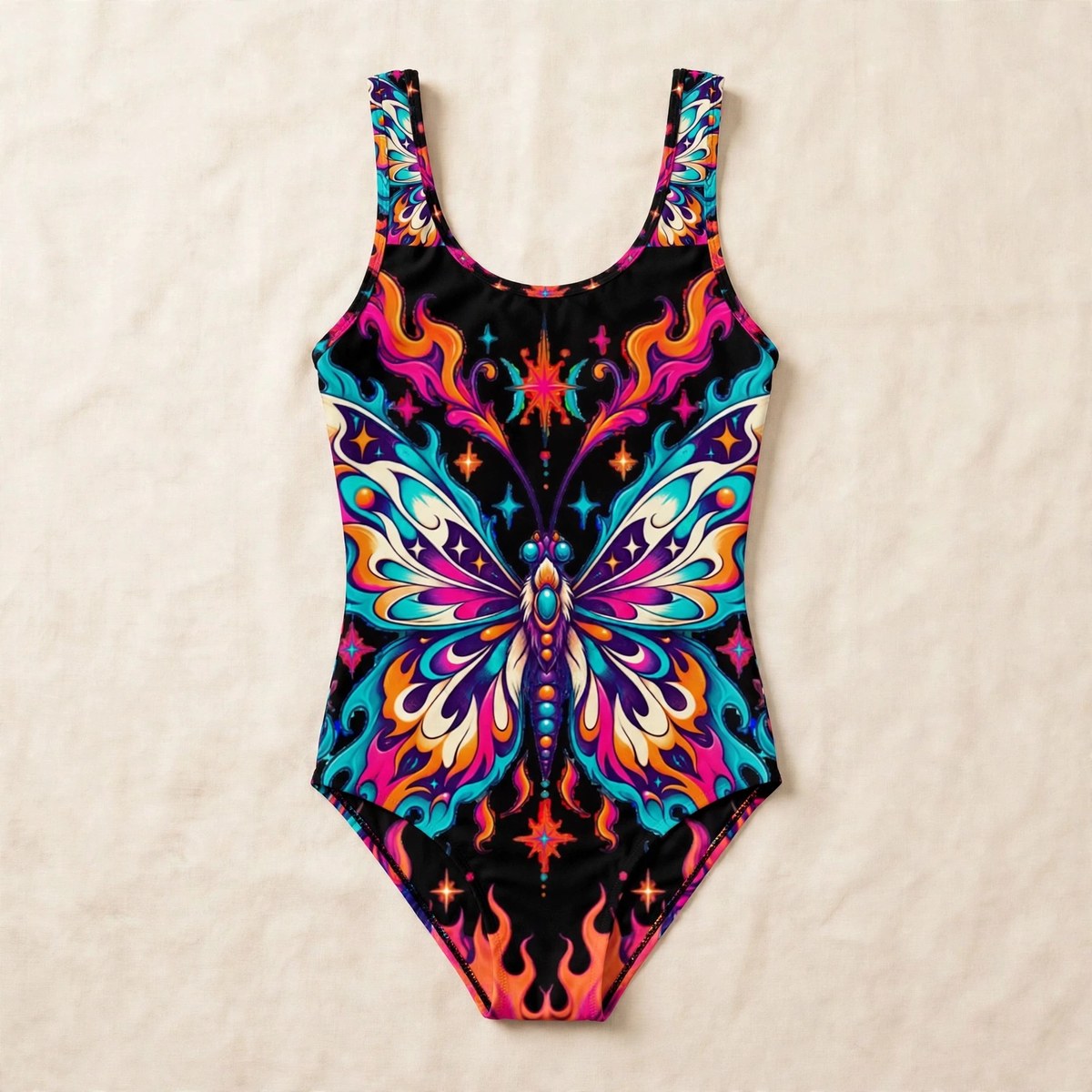 Zoitra Flame Moth One-Piece Swimsuit — gallery view 1 of 4