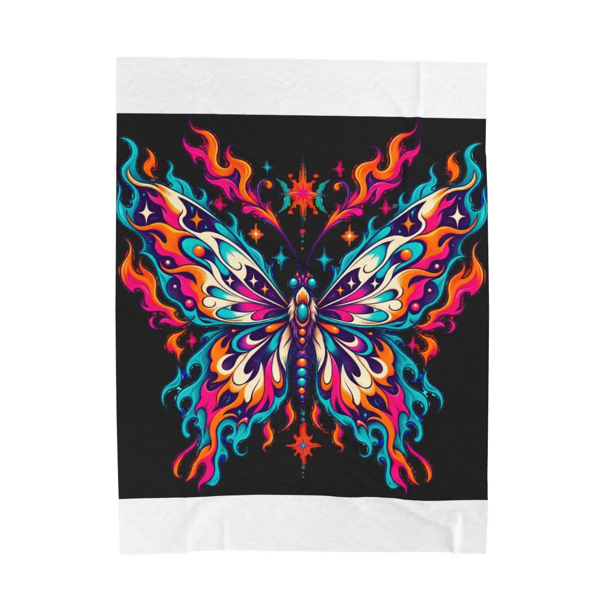 Zoitra Flame Moth Velveteen Blanket — Home & Gifting from Zoitra Collective