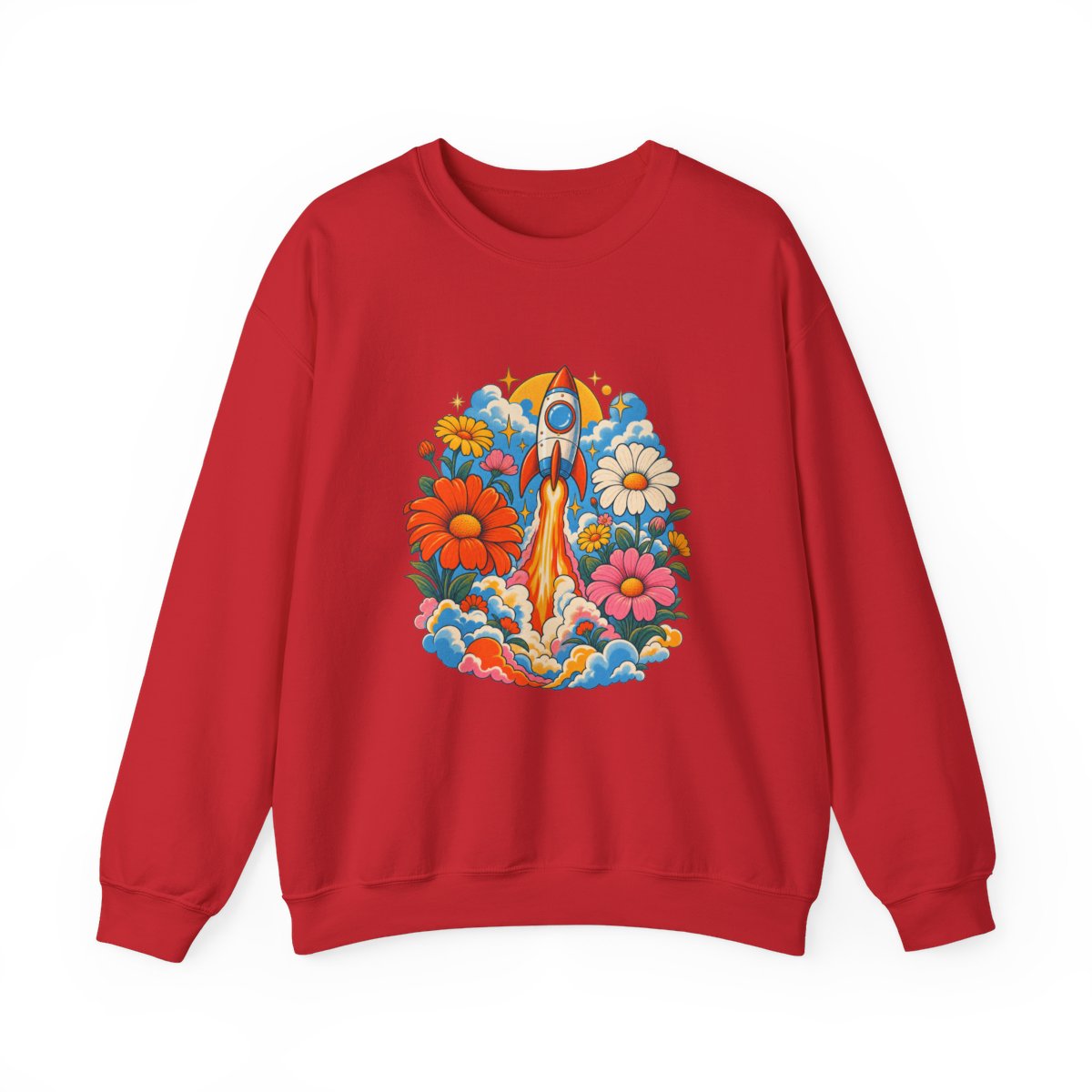 Zoitra Flower Launch Heavy Blend Crewneck — gallery view 1 of 15