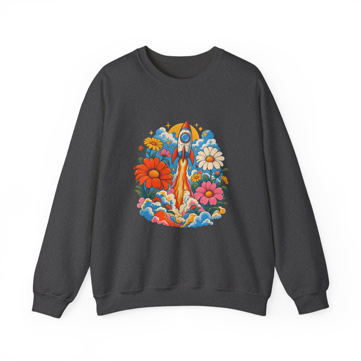 Zoitra Flower Launch Heavy Blend Crewneck — Luxury Edit from Zoitra Collective