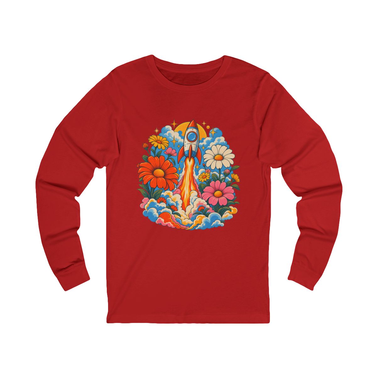 Zoitra Flower Launch Long Sleeve Tee — Outerwear from Zoitra Collective