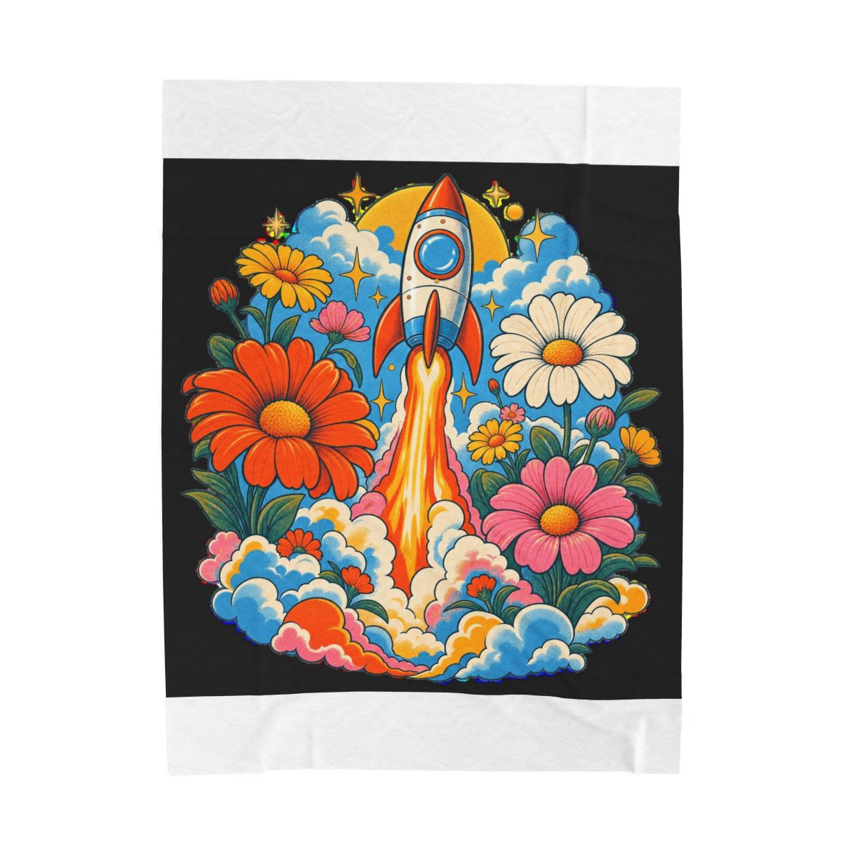 Zoitra Flower Launch Velveteen Blanket — gallery view 1 of 8