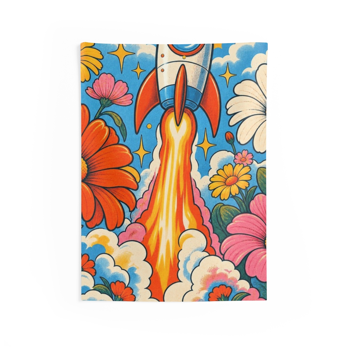 Zoitra Flower Launch Wall Tapestry — Apparel from Zoitra Collective