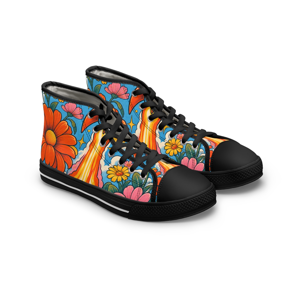 Zoitra Flower Launch Women's High-Top Sneakers — Luxury Edit from Zoitra Collective