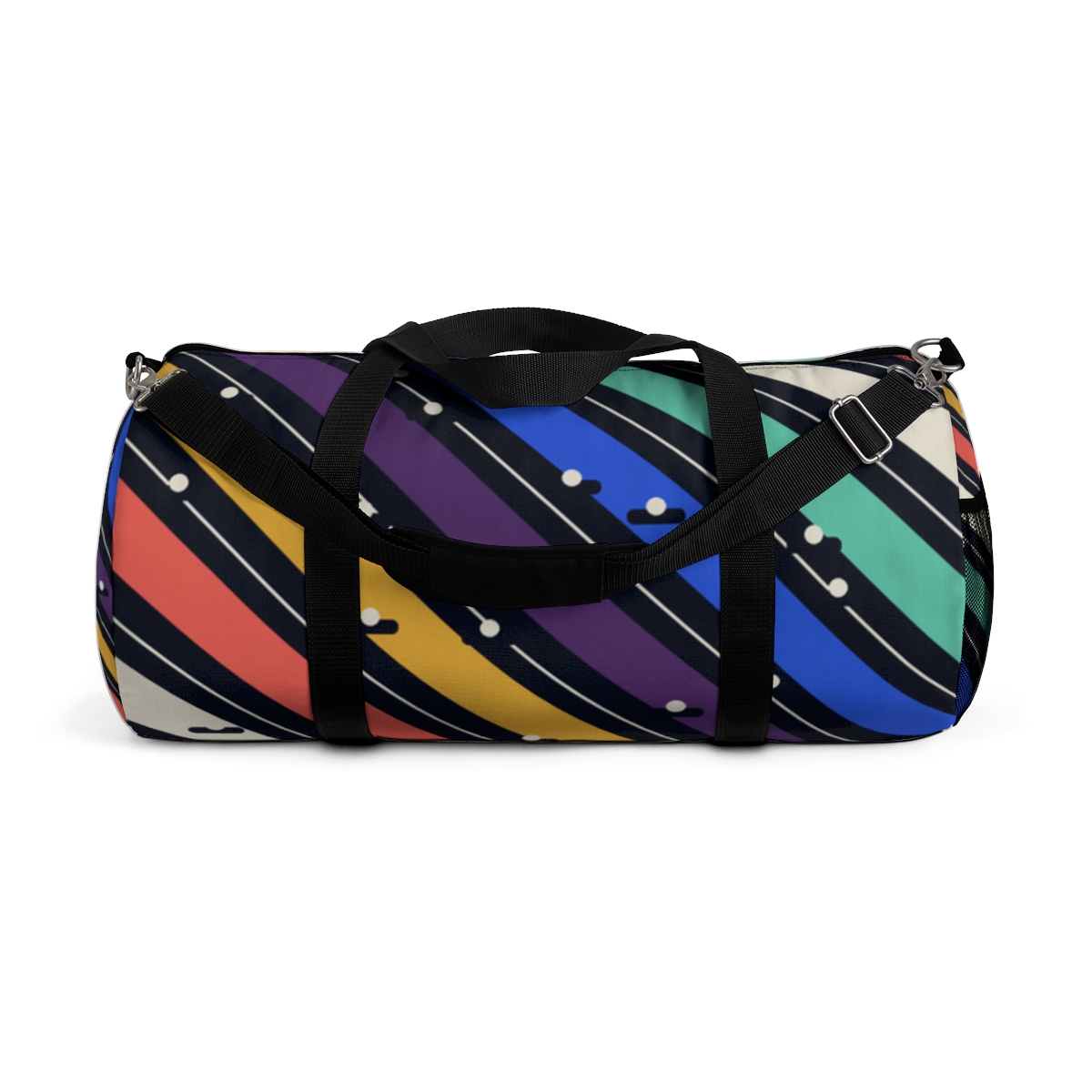 Zoitra Frequency Stripe Duffel Bag — Luxury Edit from Zoitra Collective