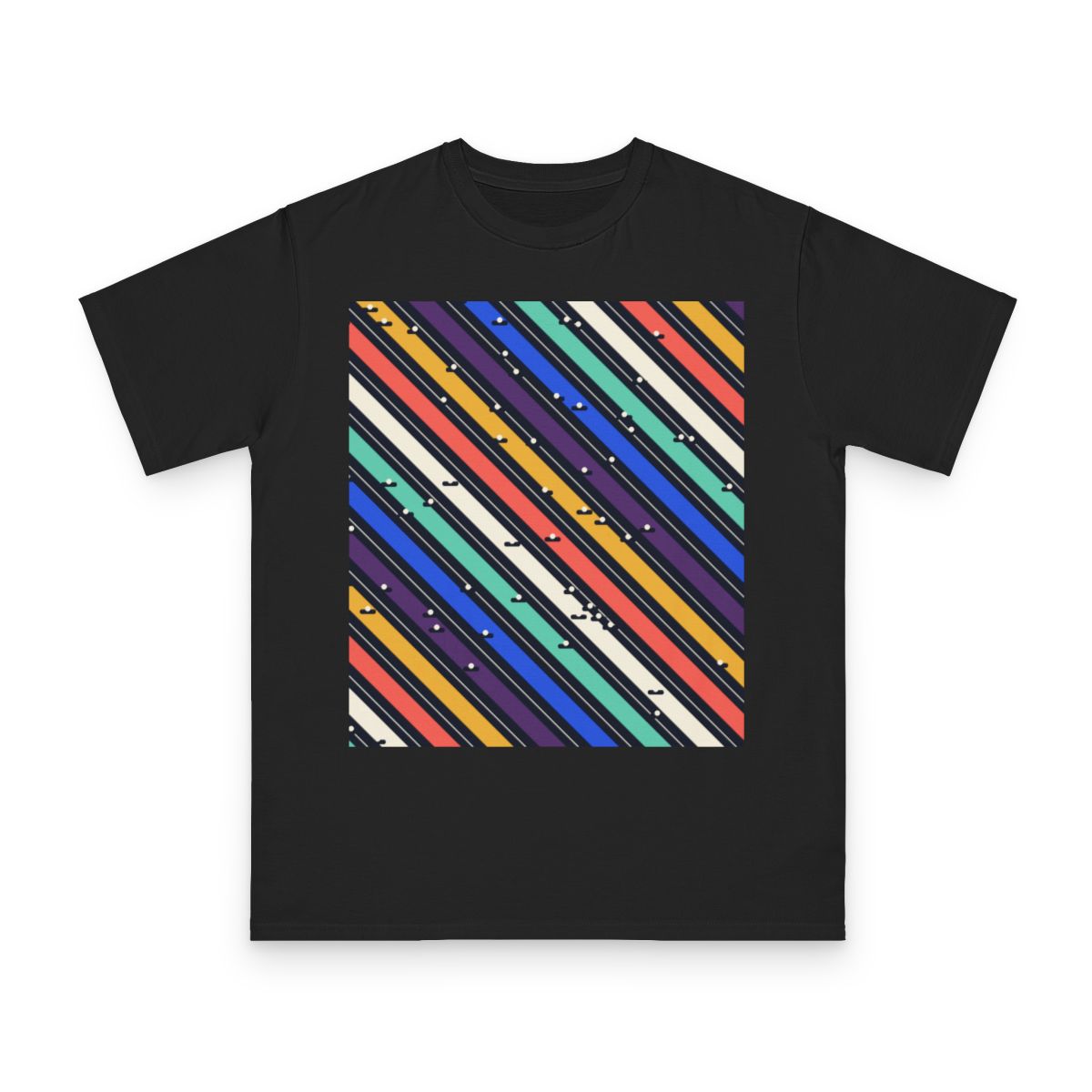 Zoitra Frequency Stripe Organic Tee — Apparel from Zoitra Collective