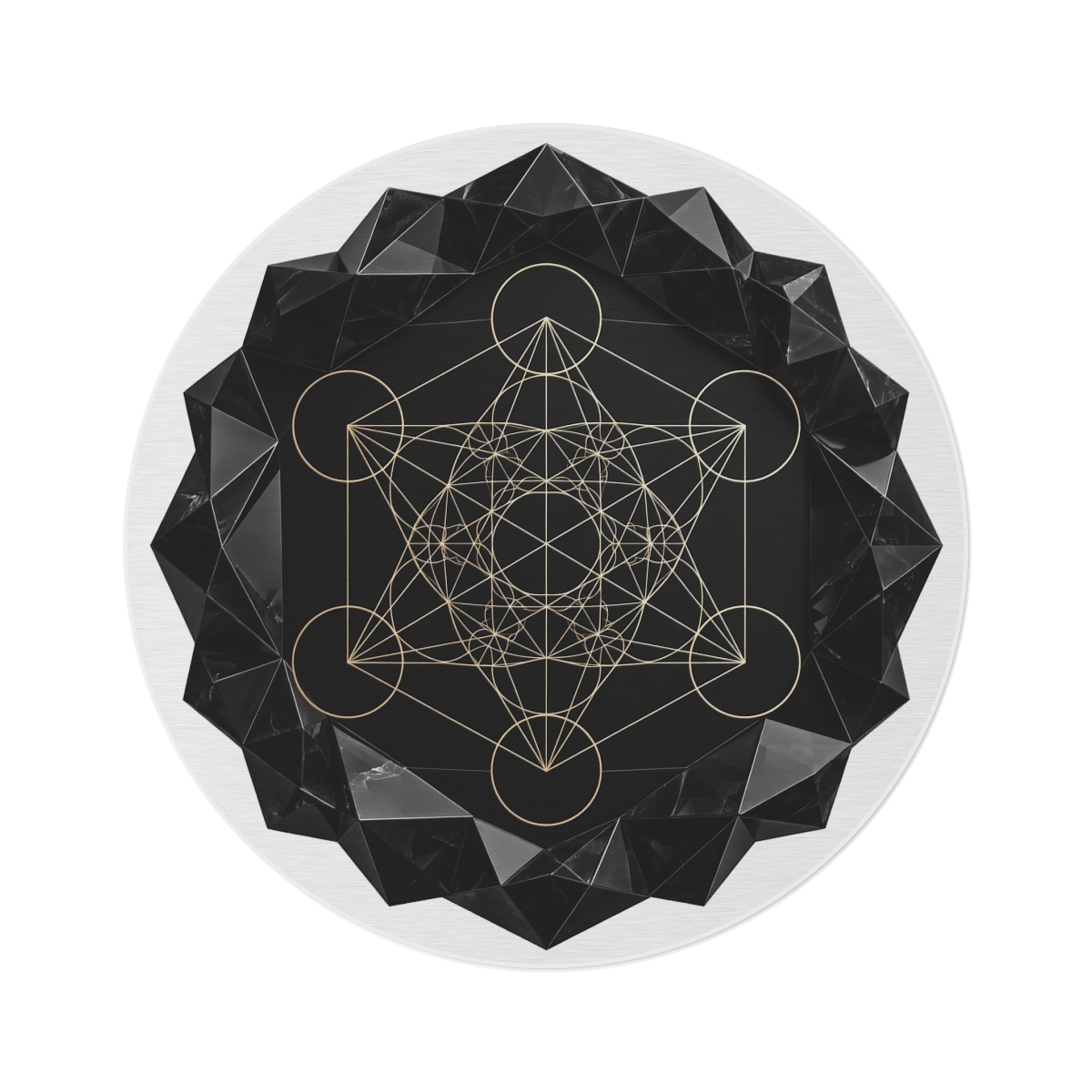 Zoitra Geometry Round Rug — Luxury Edit from Zoitra Collective