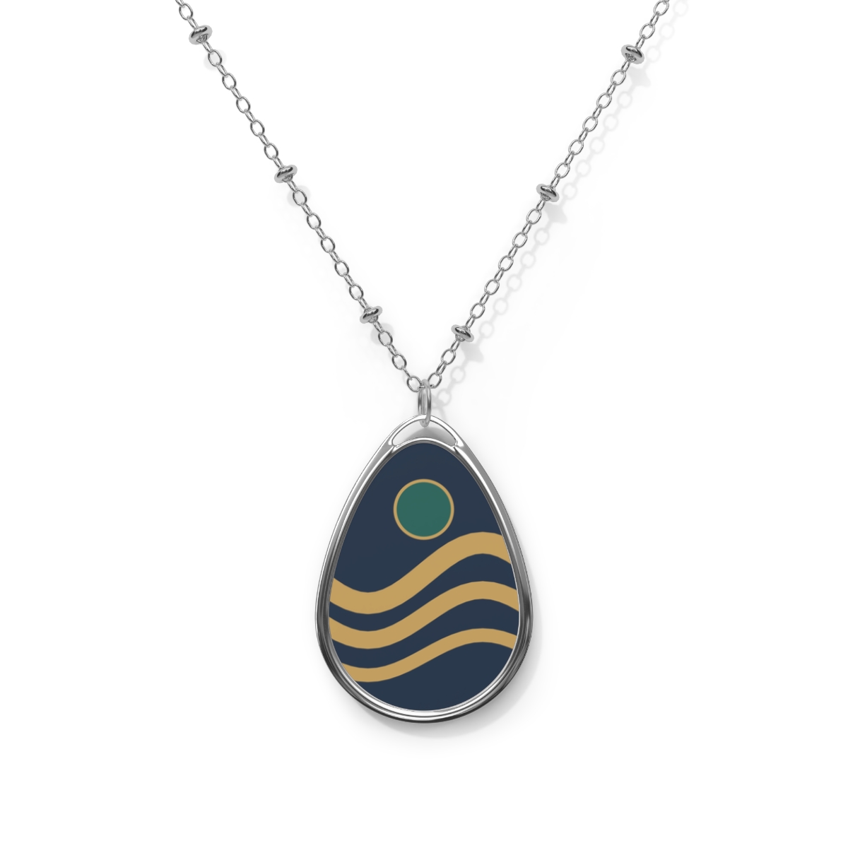 Zoitra Gilded Current Oval Necklace — Jewelry from Zoitra Collective