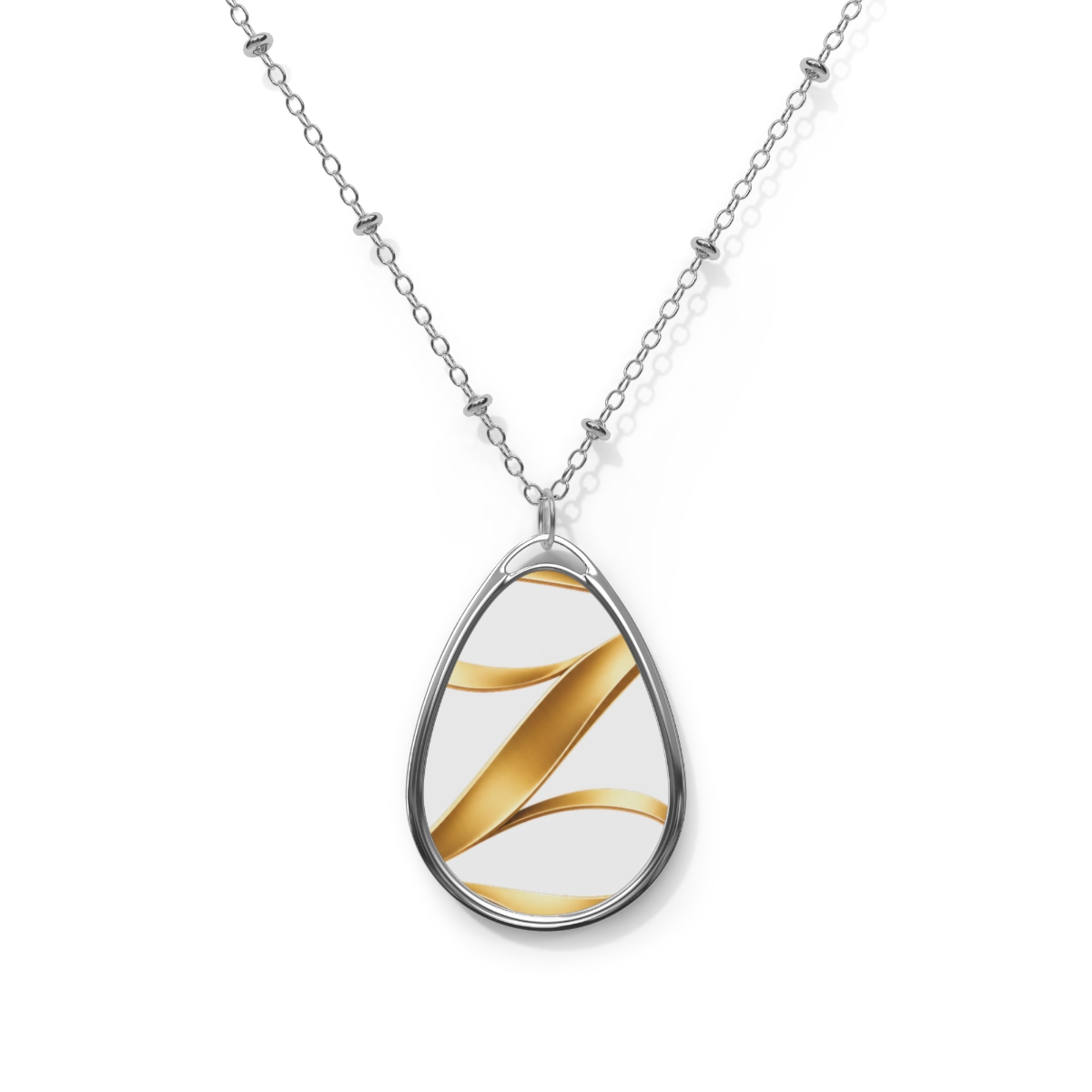 Zoitra Gold Mark Oval Necklace — gallery view 1 of 5