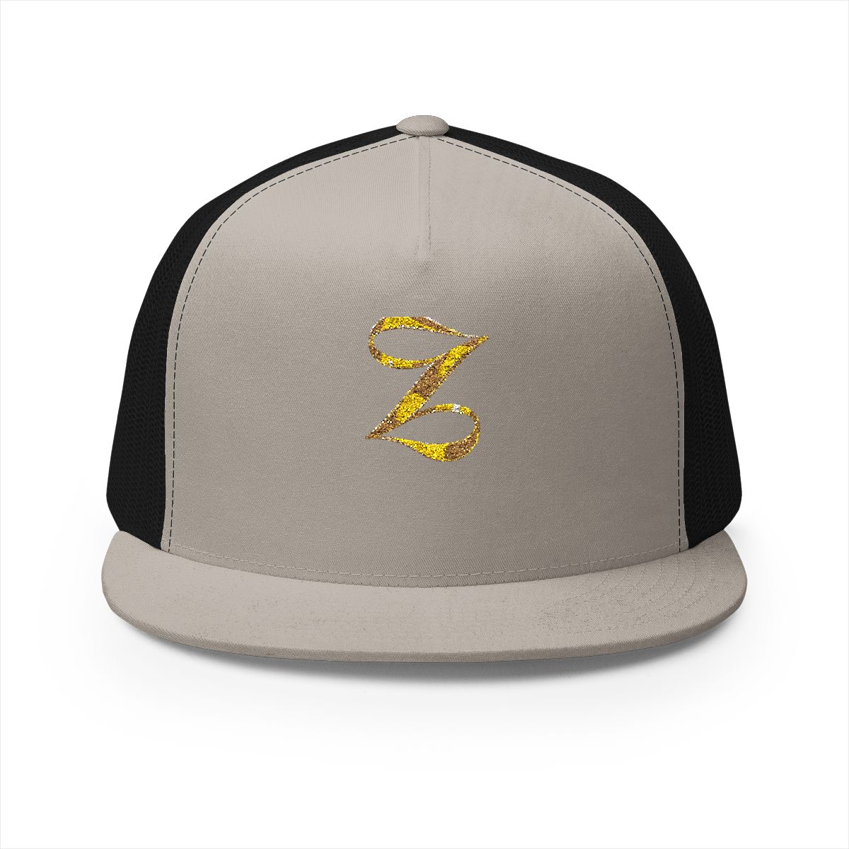 Zoitra Gold Mark Trucker Cap — Accessories from Zoitra Collective