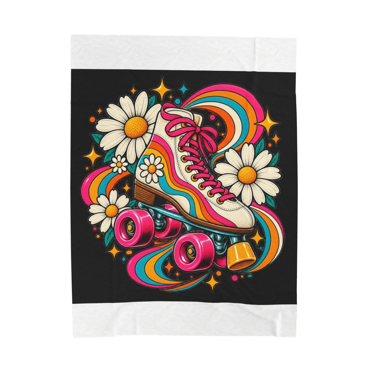 Zoitra Groovy Skate Velveteen Blanket — Home & Gifting from Zoitra Collective