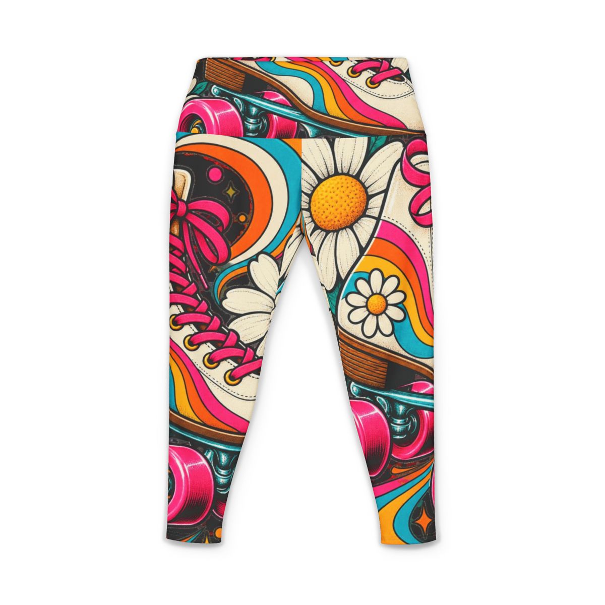 Zoitra Groovy Skate Women's Yoga Pants — Apparel from Zoitra Collective