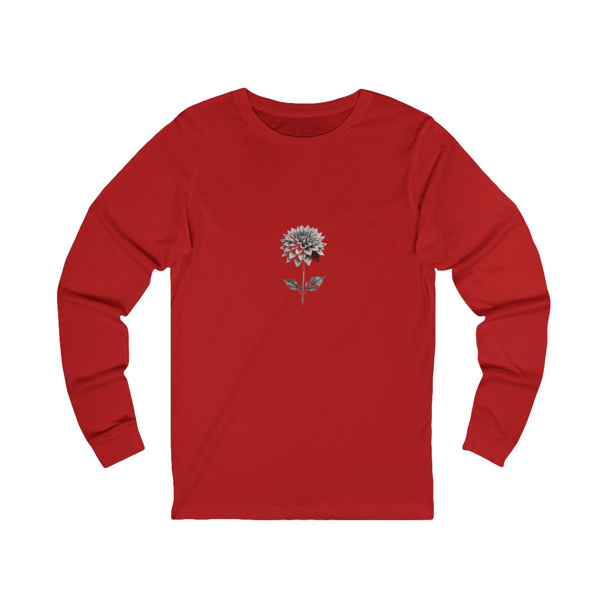 Zoitra Halftone Dahlia Long Sleeve Tee — gallery view 1 of 6