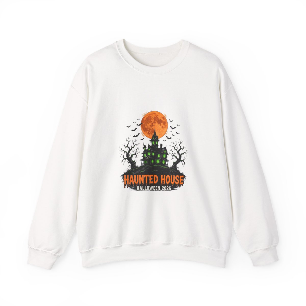 Zoitra Halloween 2026 Haunted House Crewneck — Outerwear from Zoitra Collective