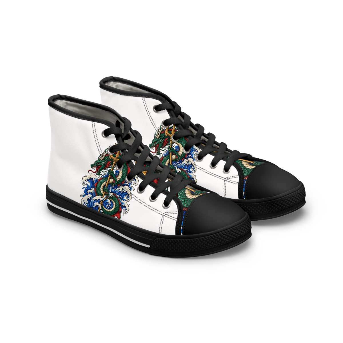 Zoitra Leviathan Tide Women's High-Top Sneakers — Footwear from Zoitra Collective
