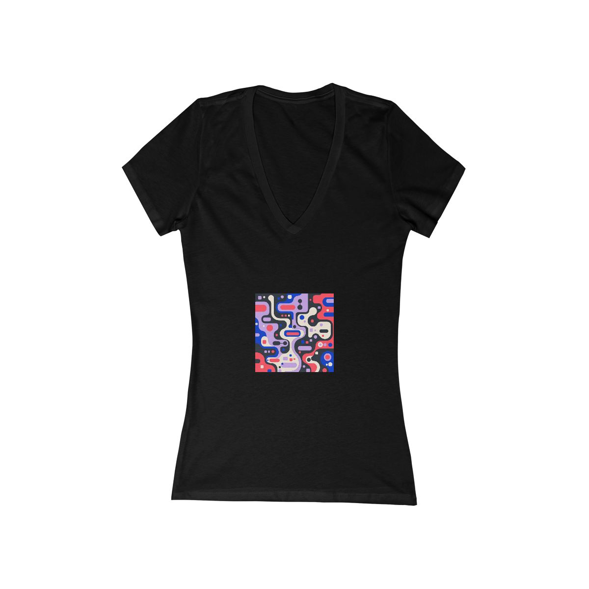 Zoitra Liquid Matrix V-Neck Tee — Luxury Edit from Zoitra Collective