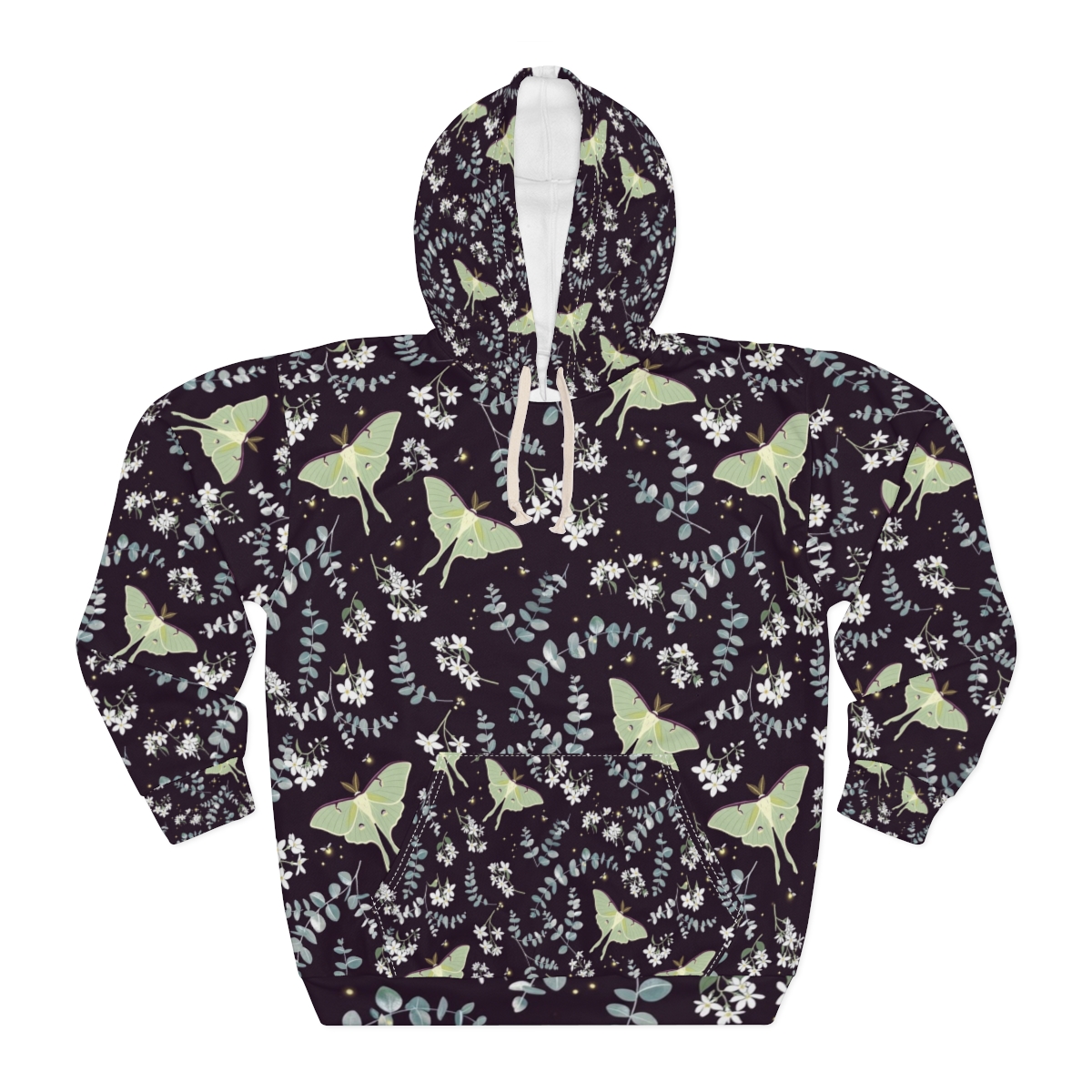 Zoitra Luna Garden All Over Print Hoodie — gallery view 1 of 5