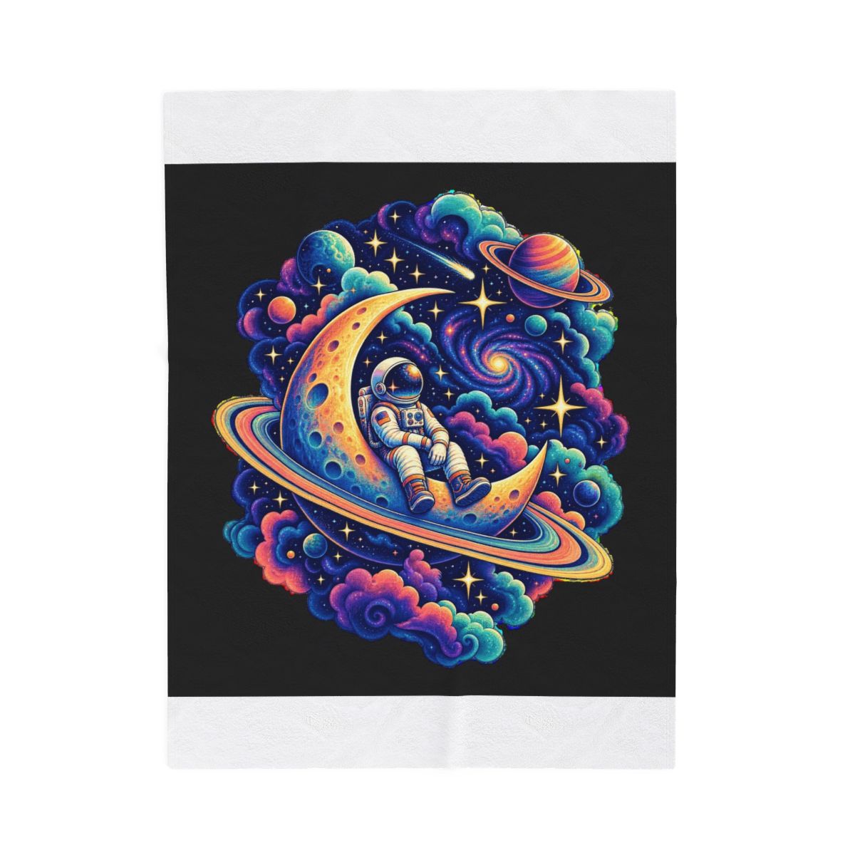 Zoitra Lunar Drifter Velveteen Blanket — gallery view 1 of 8