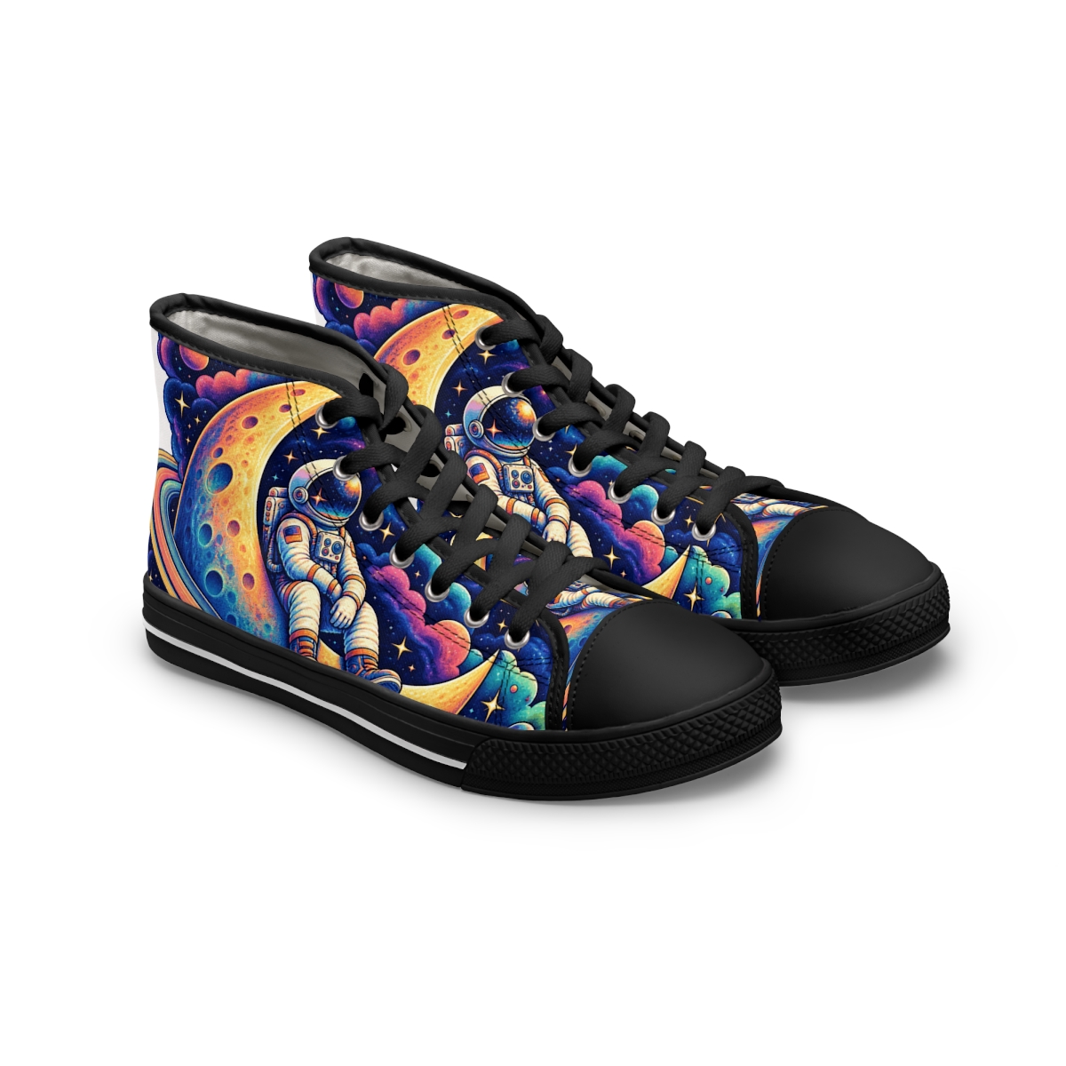 Zoitra Lunar Drifter Women's High-Top Sneakers — Luxury Edit from Zoitra Collective