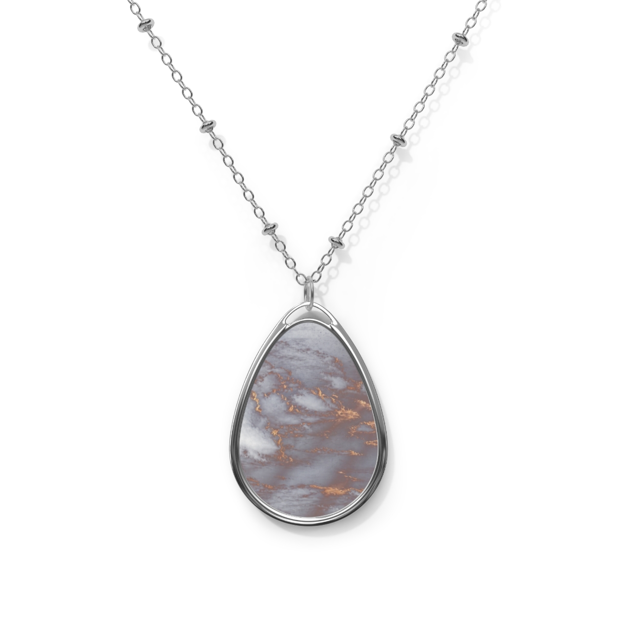 Zoitra Lunar Ember Oval Necklace — Jewelry from Zoitra Collective