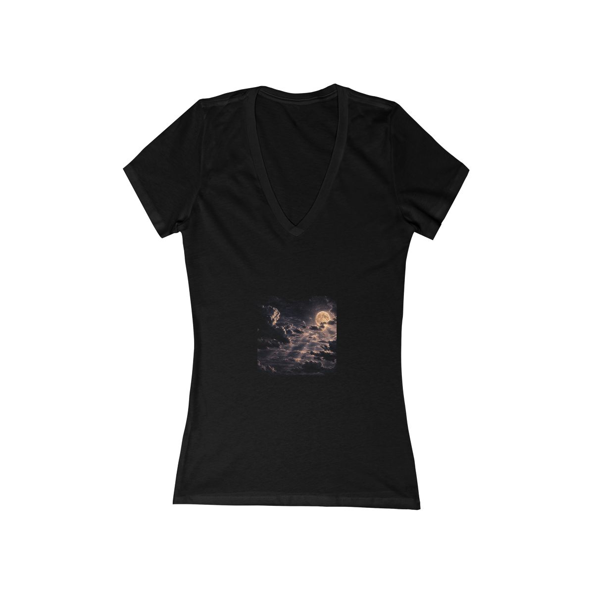 Zoitra Lunar Ember V-Neck Tee — Luxury Edit from Zoitra Collective