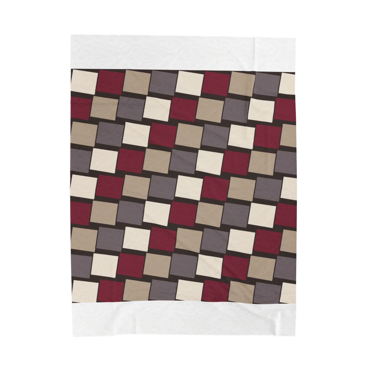 Zoitra Maison Check Velveteen Blanket — Home & Gifting from Zoitra Collective